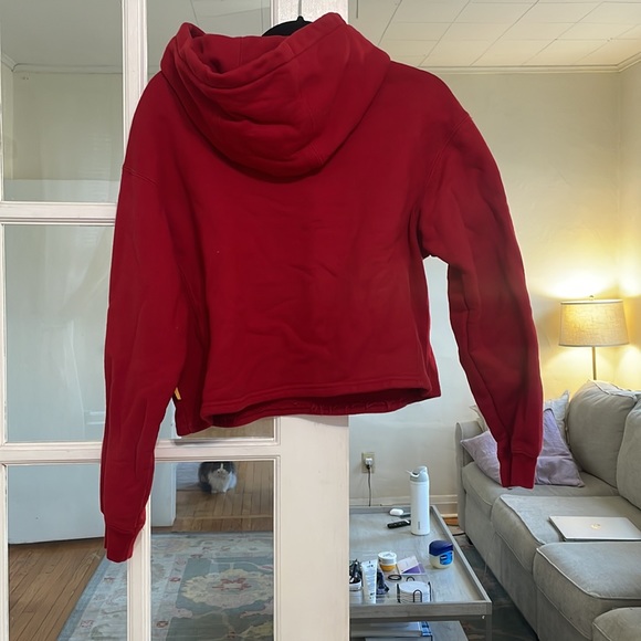 Yellow label co red crop sweatshirt - Picture 2 of 2